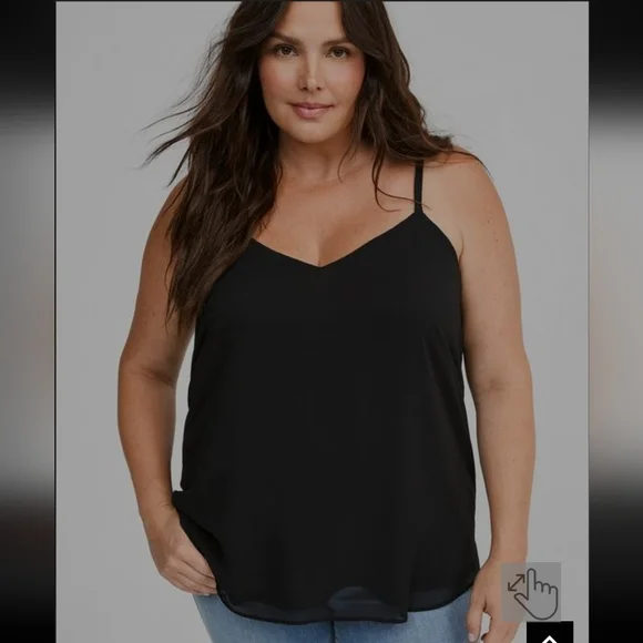 Torrid Sophie chiffon swing cami sz 2 (2x /18-20) - Picture 2 of 9